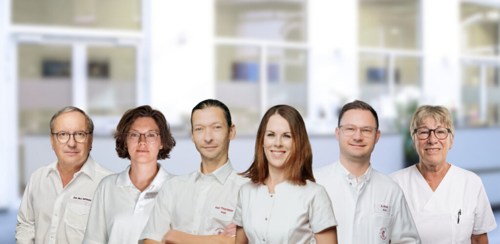 Auf dem Foto sind unsere Anästhesisten im Portrait zu sehen.