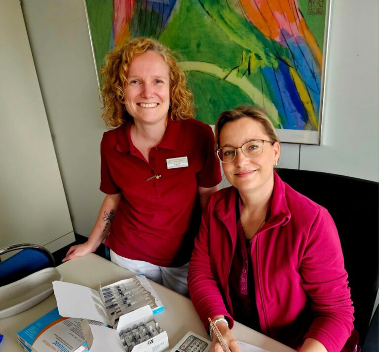 Unser Team impft beim MDR