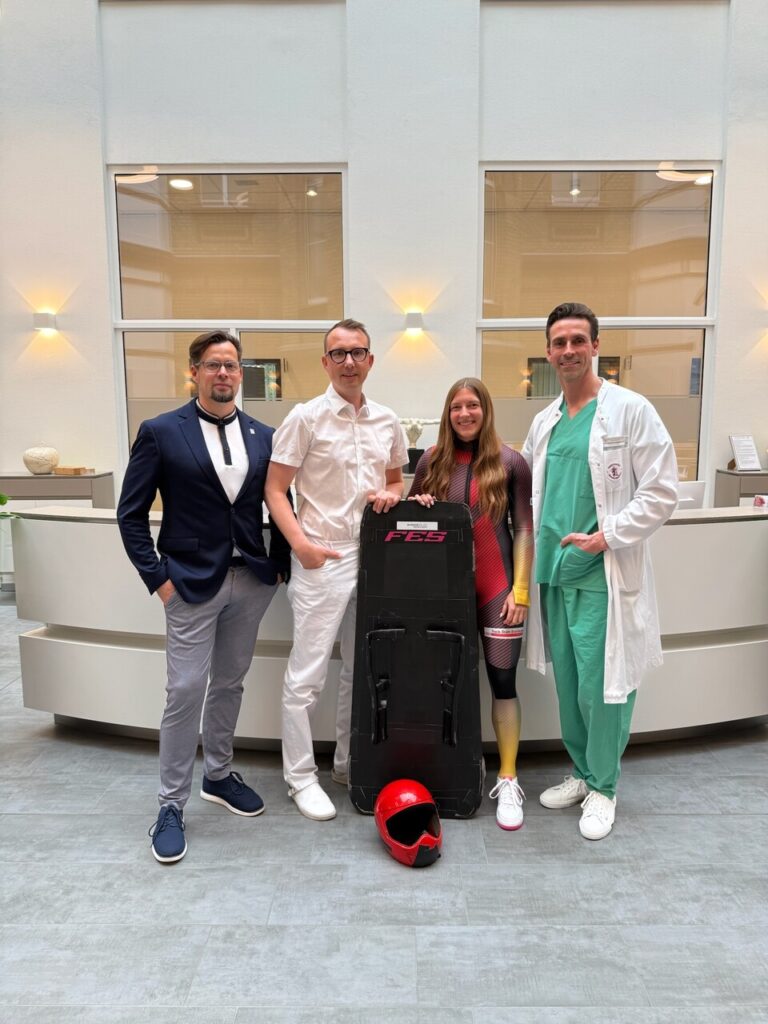Skeleton-Athletin Viktoria Dönicke im MVZ „Im Altstadtquartier“